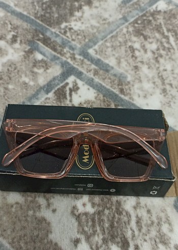 Parlak Bej Vintage Kadın Güneş Gözlüğü - Görsel 2