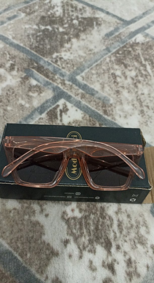 Parlak Bej Vintage Kadın Güneş Gözlüğü - Görsel 2