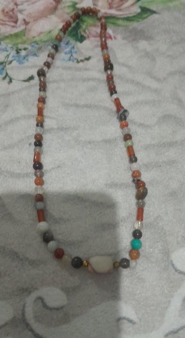 Boncuklu Çok Renkli Uzun Kadın Kolye - Görsel 2