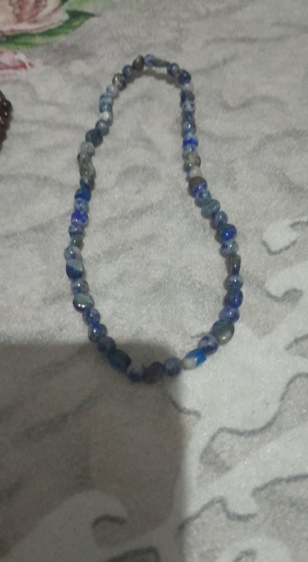 Uzun Boncuklu Gri Çok Renkli Bohem Kolye - Görsel 4