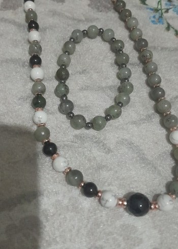 Labradorit Havlit Siyah Akik - Görsel 2