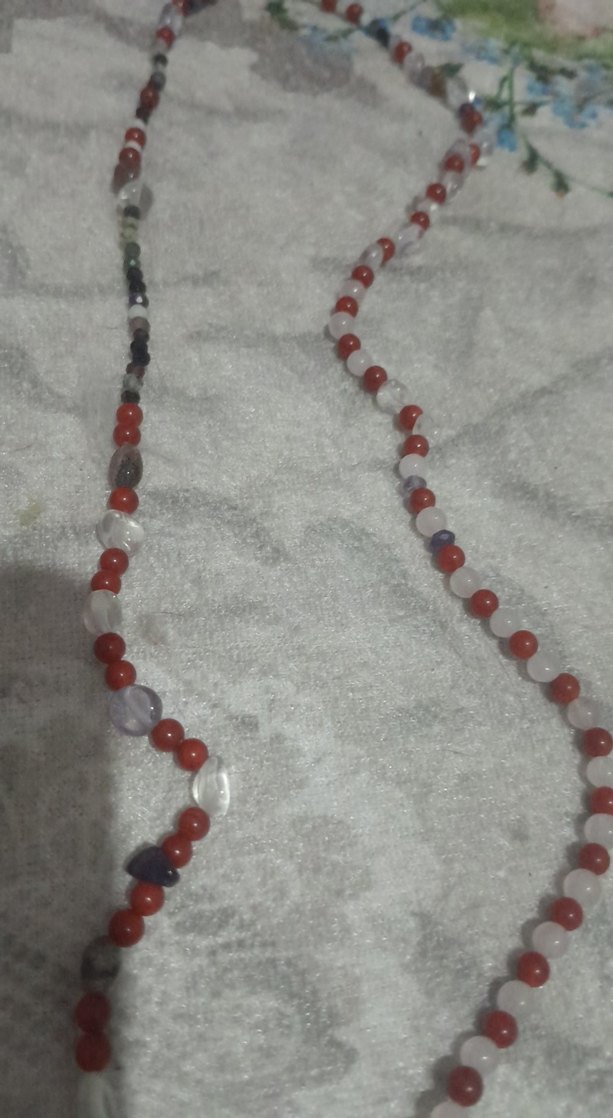 Uzun Renkli Boncuklu Bohem Kolye - Görsel 4