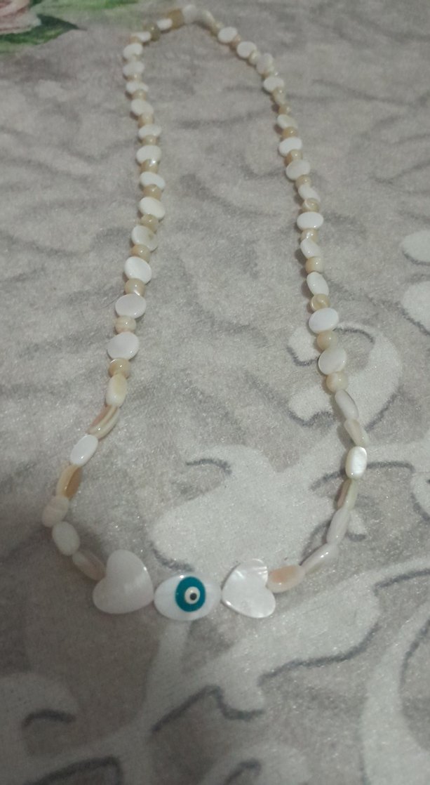 Uzun Renkli Boncuklu Bohem Kolye - Görsel 3