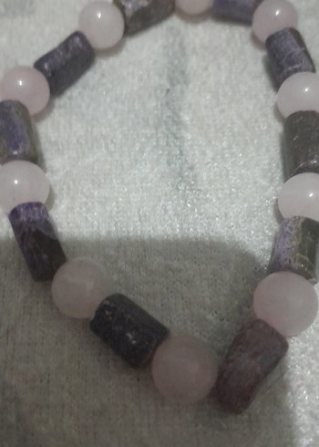 Pembe Boncuklu Kadın Bileklik - Görsel 4