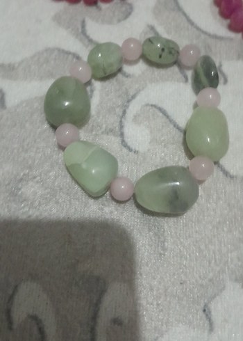 Pembe Boncuklu Kadın Bileklik - Görsel 2