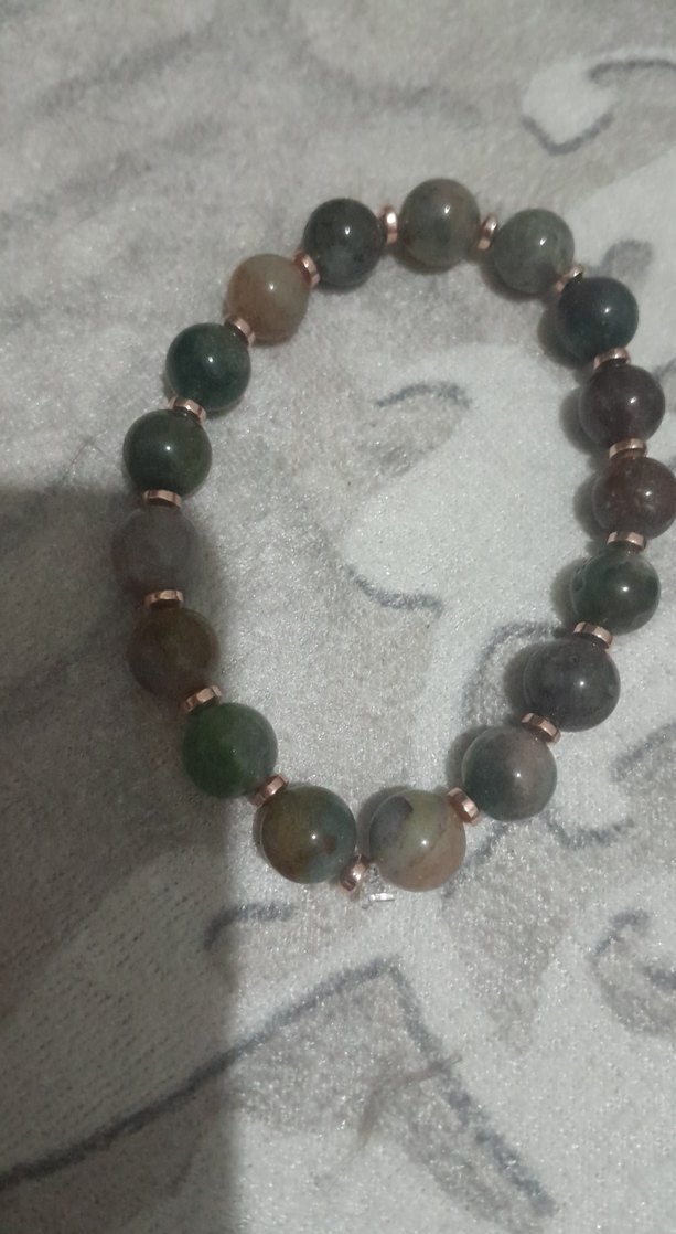 HINT AKIK VE HEMATUTLER MAVI AKIK 10 mm Bileklik - Görsel 2