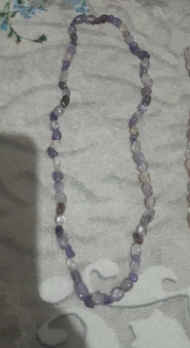 Uzun Gri Boncuklu Bohem Kadın Kolye - Görsel 2