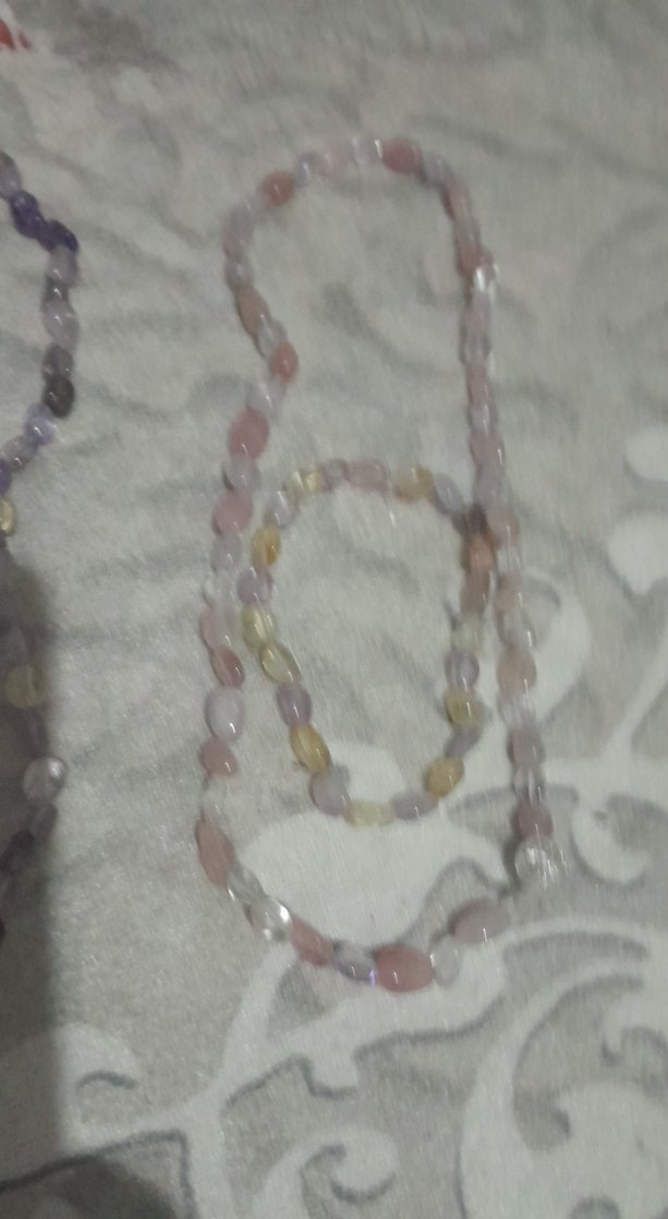 Uzun Gri Boncuklu Bohem Kadın Kolye - Görsel 3