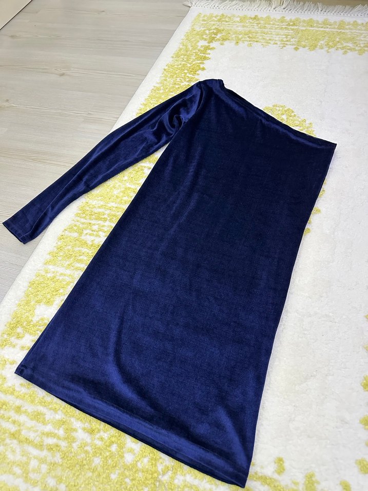 Kadife elbise - Görsel 3