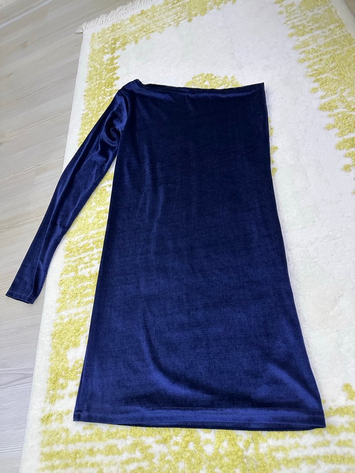 Kadife elbise - Görsel 2