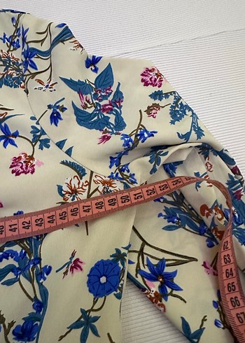 Çiçek Desenli Uzun Bohem Elbise - Görsel 9