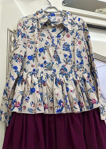 Çiçek Desenli Uzun Bohem Elbise - Görsel 4