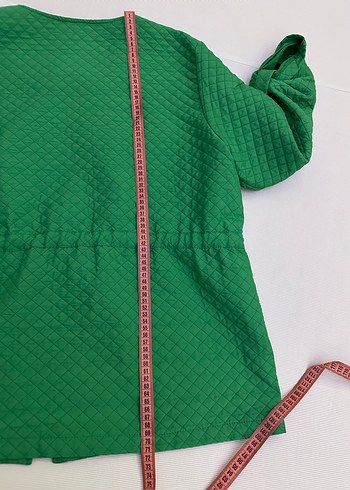 Yeşil Fermuarlı Kadın Ceket - Görsel 8