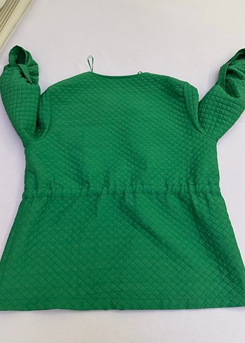 Yeşil Fermuarlı Kadın Ceket - Görsel 7