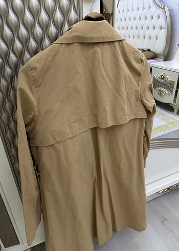Bej Midi Boy Kadın Trençkot - Görsel 6