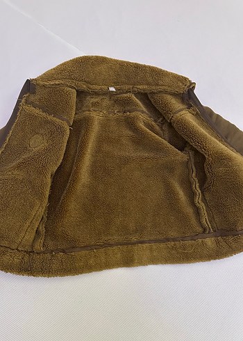 Kahverengi Erkek Çocuk Kürklü Mont - Görsel 4