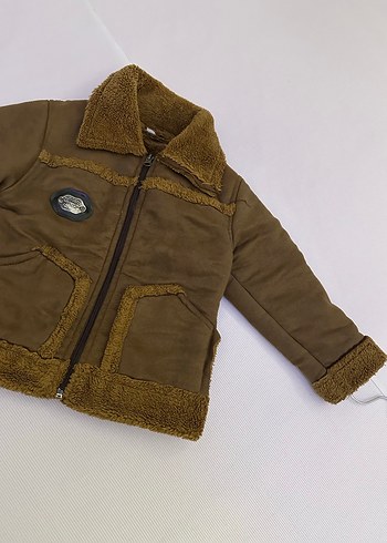Kahverengi Erkek Çocuk Kürklü Mont - Görsel 3