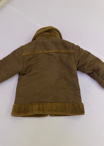 Kahverengi Erkek Çocuk Kürklü Mont - Görsel 5
