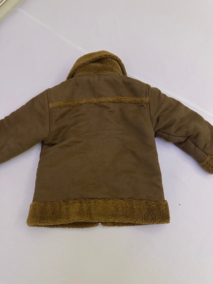 Kahverengi Erkek Çocuk Kürklü Mont - Görsel 5