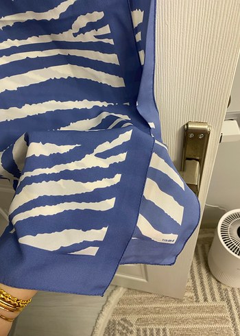 Mavi beyaz şal - Görsel 2