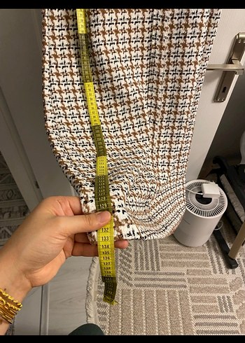 Tüvit Ekose Uzun Elbise - Görsel 5