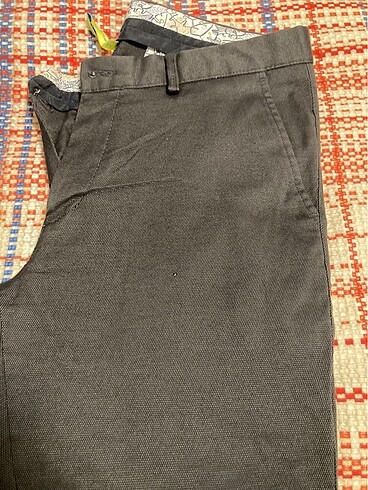 Gri Kanvas Pantalon