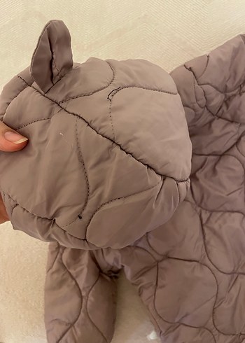 Kız Bebek lila Kürklü Kar Tulumu 6 ay - Görsel 4