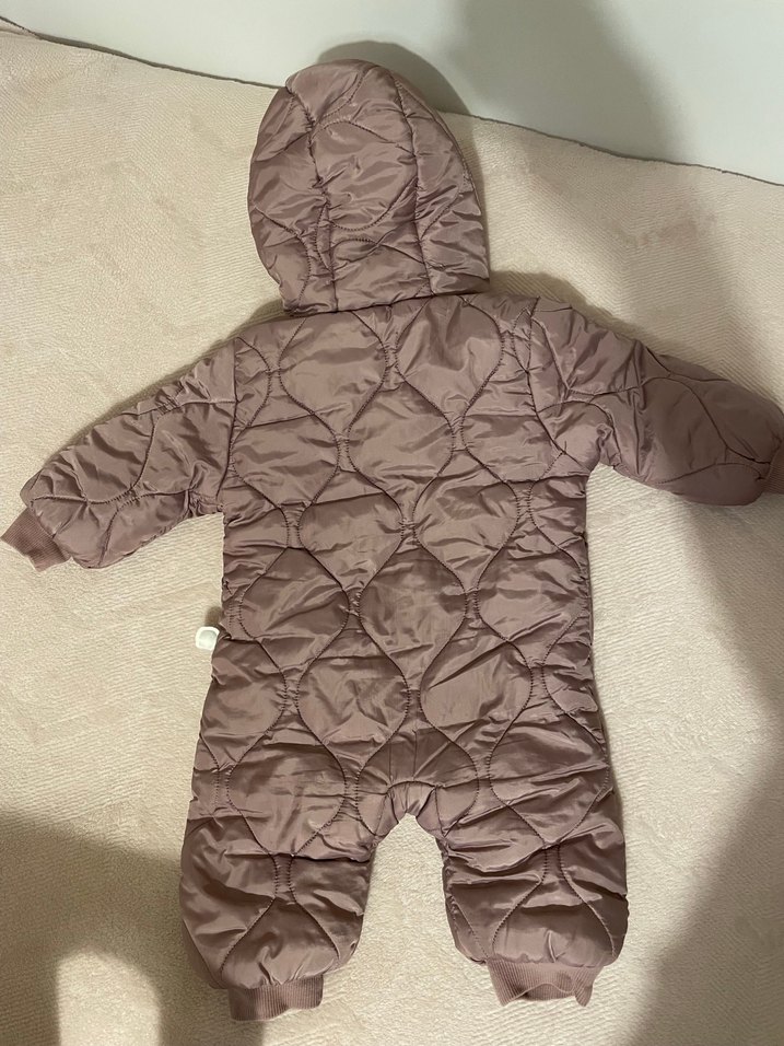 Kız Bebek lila Kürklü Kar Tulumu 6 ay - Görsel 2