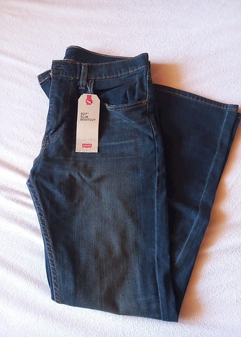 Levis 527 Orjinal Etiketli Koyu Mavi Denim Jean
