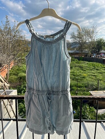Kız Çocuk Şort Kot Tulum