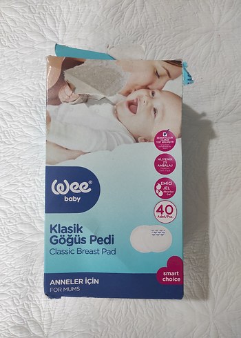 Wee Baby Klasik Göğüs Pedi Beyaz - Görsel 2