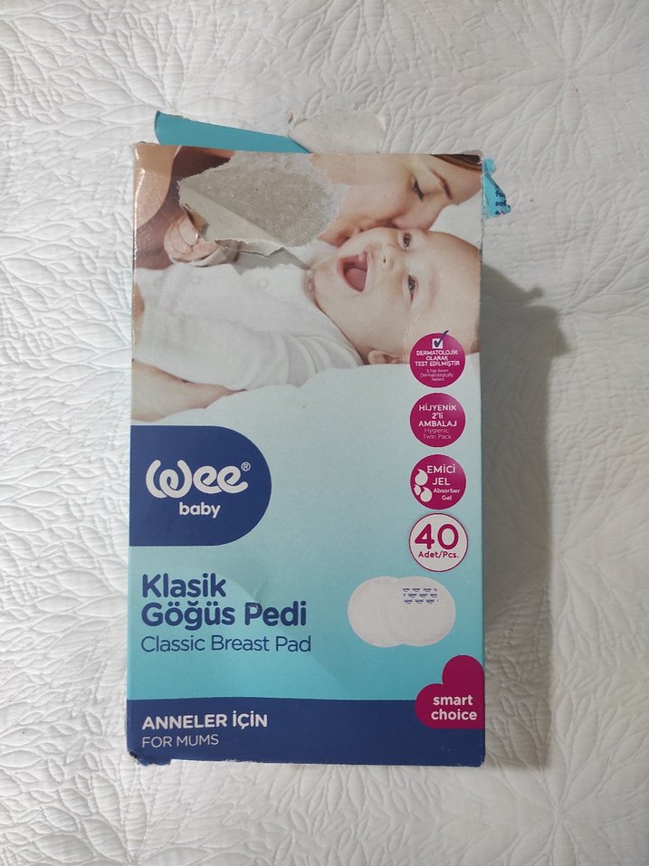 Wee Baby Klasik Göğüs Pedi Beyaz - Görsel 2