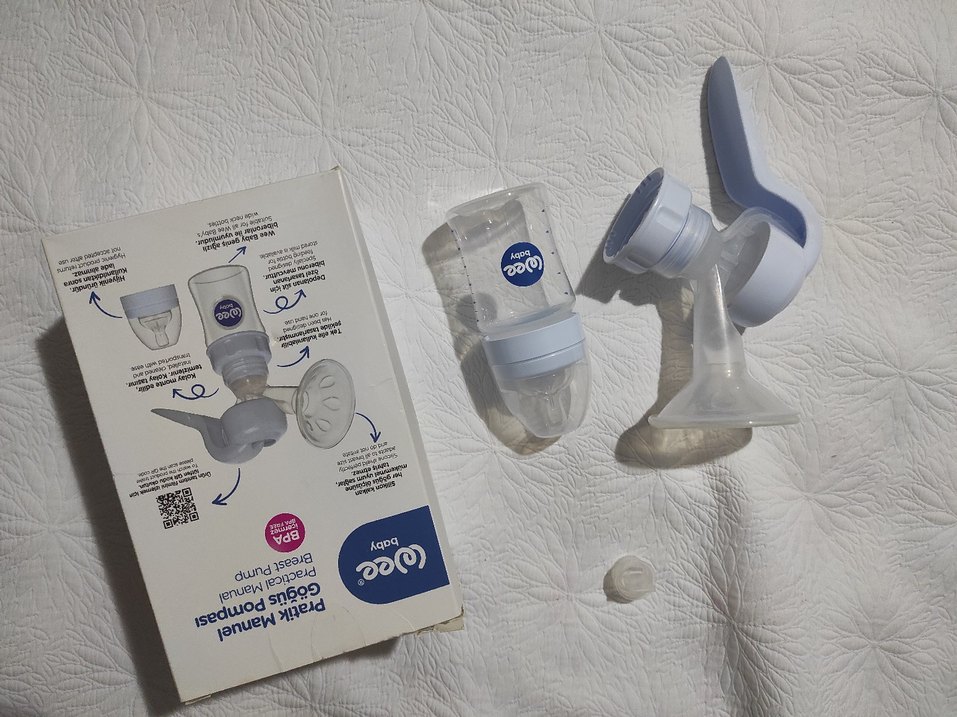 Mavi Gri Elle Çalışan Göğüs Pompası - Görsel 2