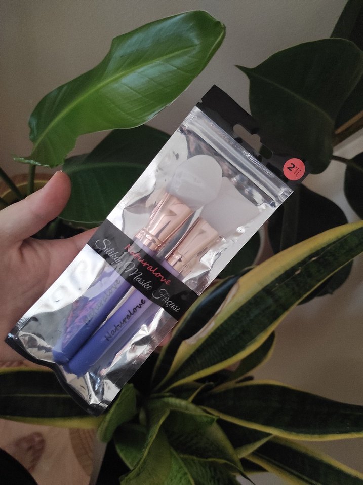 Mor Silikon Maske Fırçası Seti - Görsel 2