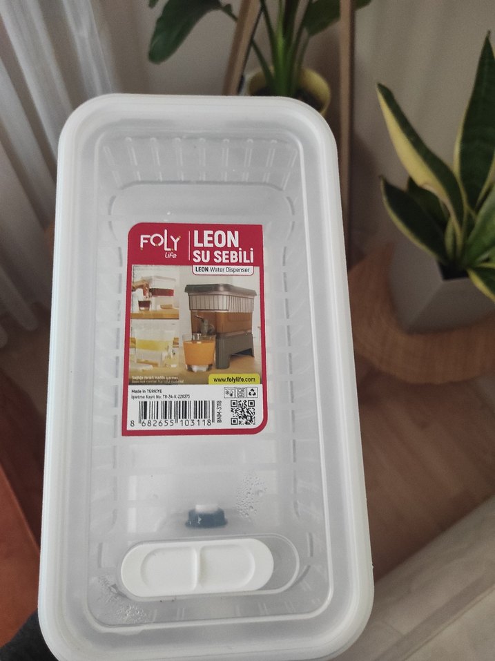 Beyaz Plastik Musluklu Su Kabı - Görsel 4