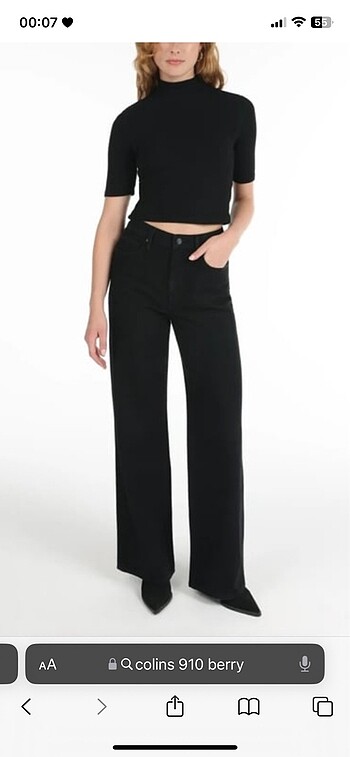 Colins siyah jean