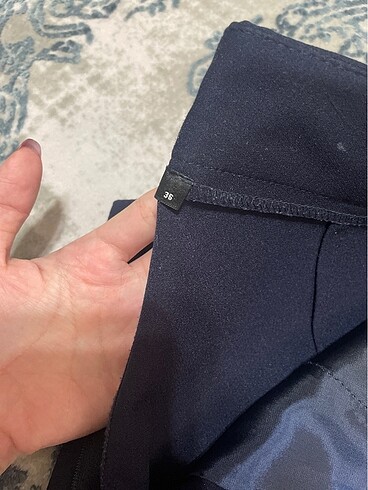 s Beden lacivert Renk Palazzo kumaş pantolon