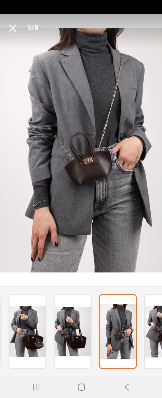 Kahverengi Süet Kadın Çanta 2'li - Görsel 3