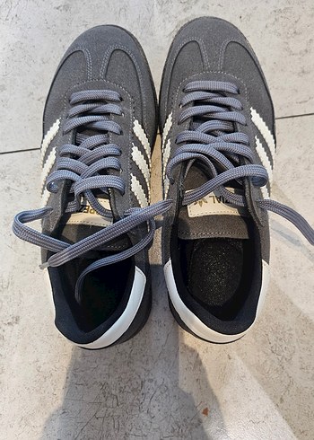 Gri Süet Samba Adidas Son Trend - Görsel 7