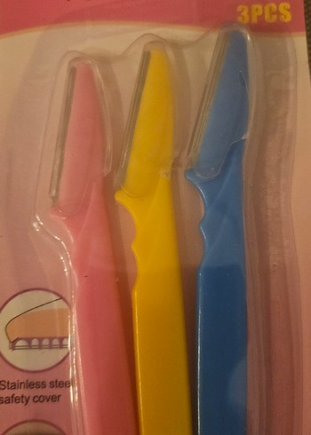 3 Parça Renkli Yüz Tıraş Bıçağı - Görsel 4