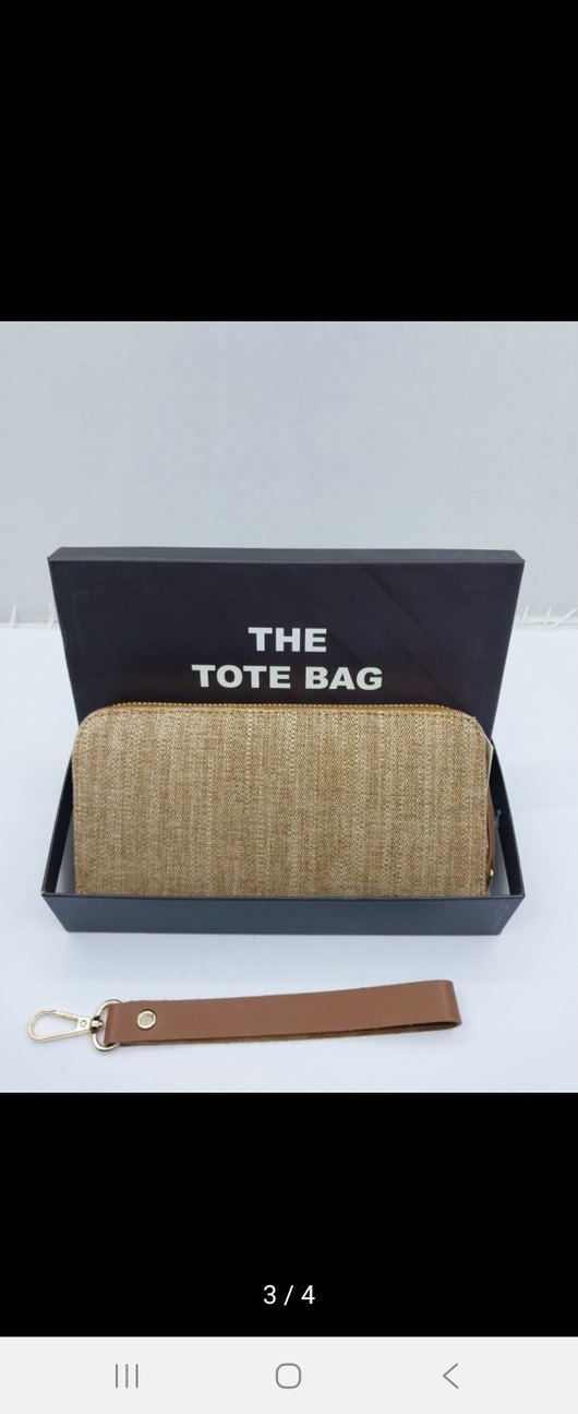 Bej Deri Fermuarlı Kadın El Çantası - Görsel 3