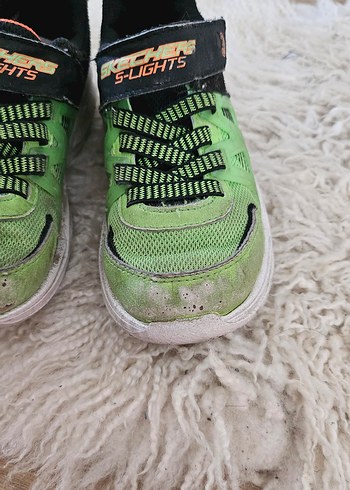 30 Beden yeşil Renk Orijinal Skechers Yeşil Erkek Çocuk Spor Ayakkabı