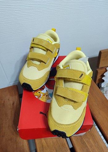 Erkek Çocuk Sarı Cırt Cırtlı Spor Ayakkabı - Görsel 4