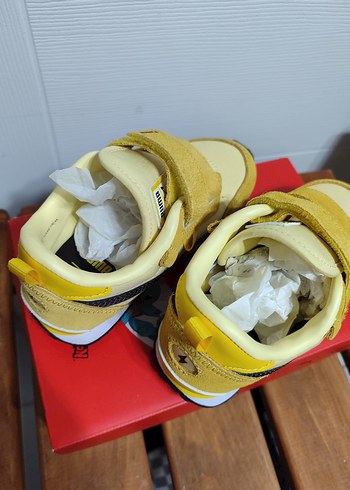 Erkek Çocuk Sarı Cırt Cırtlı Spor Ayakkabı - Görsel 3