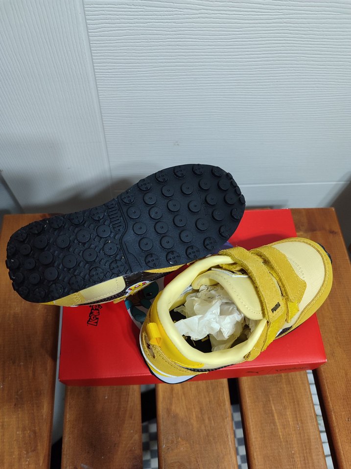 Erkek Çocuk Sarı Cırt Cırtlı Spor Ayakkabı - Görsel 5