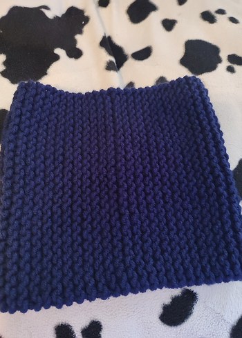 Erkek Gri Midi Boy Basic Örgü Atkı - Görsel 3