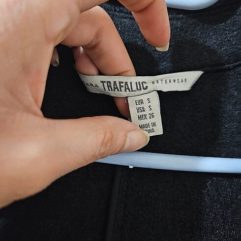 Zara siyah yün uzun yelek - Görsel 7