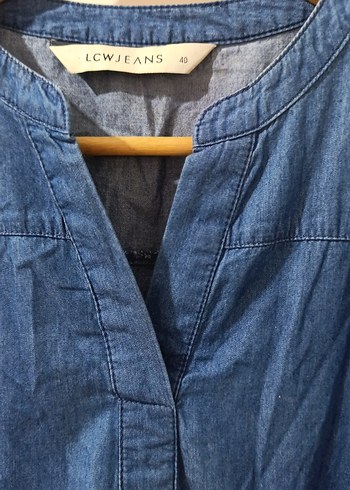 Lacivert V Yakalı Midi Elbise - Görsel 2