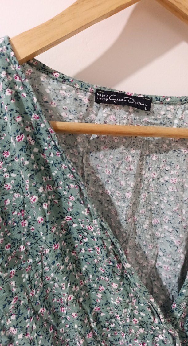 Yeşil Bohem Uzun Salaş tulum - Görsel 2