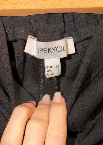 Siyah Kuşaklı Kadın Kumaş Pantolon - Görsel 4